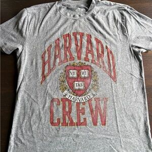 Hollister Grey Short-Sleeve Harvard Crew Graphic Tee